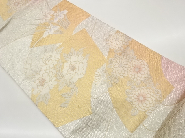 JAPANESE FUKURO OBI / SAGANISHIKI / WOVEN CLASSICAL PATTERN